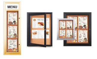 Enclosed Indoor Menu Combination 8 1/2 x 11 Radius