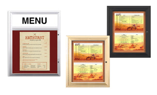 Indoor Menu Display Board - 8.5x14 Menus