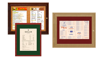 Wooden Menu Display Board - 11x17 Menus
