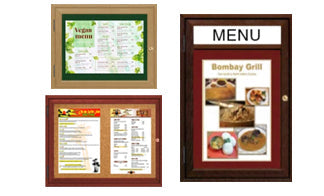 Wooden Menu Display Board - 8.5x14 Menus