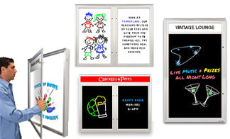 Extreme WeatherPlus™️ Outdoor Enclosed Dry Erase Marker Boards