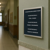 Open Face Vinyl Letter Board 11x14 Aluminum Frame