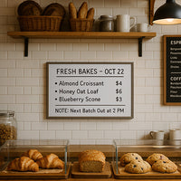 12x24 Wood Framed White Board Dry Erase Marker Boards