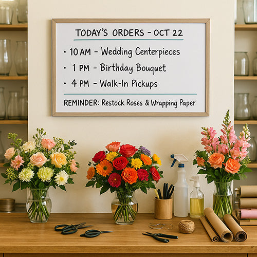 12x24 Wood Framed White Board Dry Erase Marker Boards