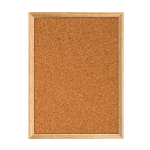 DECORATIVE WOOD FRAMED CORK BULLETIN BOARD 14x14 (SHOWN IN PORTRAIT)