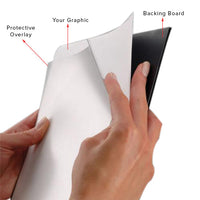 Non-Glare Overlay and Backing Board come Included with this 18x24 Slide-In Frame, which helps Protect your Posters, Signs, Graphics and Photographs from Dust and Scratches
