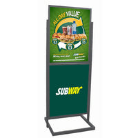 This floor display stand also comes in a silver finish for all occasions!