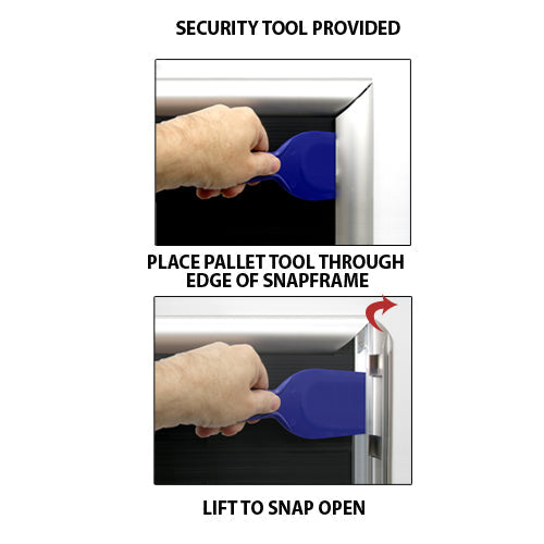 SECURITY TOOL HELPS OPEN 20x30 FRAMES