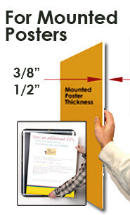 EXTRA DEEP 24 x 36 Poster Snap Frames (1 5/8" Profile for MOUNTED GRAPHICS)