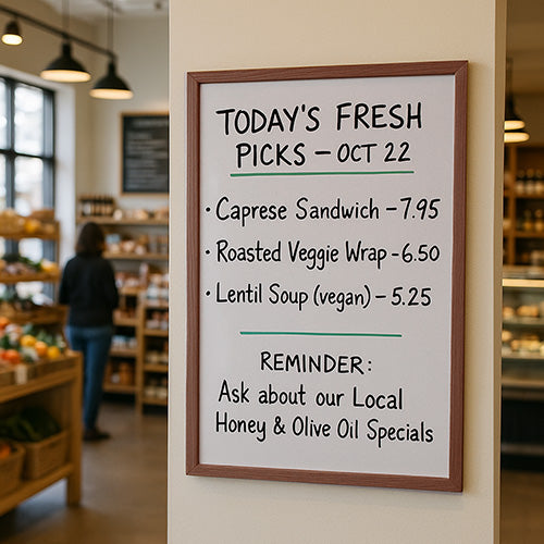 20x30 Wood Framed White Board Dry Erase Marker Boards