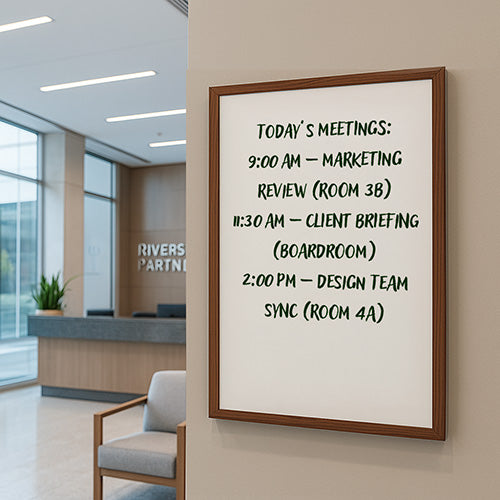 22x28 Wood Framed White Board Dry Erase Marker Boards