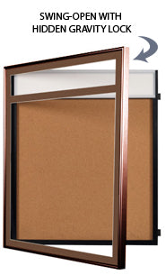 24 x 36 SwingFrame Metal Framed Designer Bulletin Boards w Personalized Header