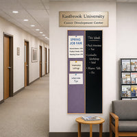 Value Line Combo Board 24x60 Wood Framed Cork Bulletin Marker Board (Open Face with Wood Trim)