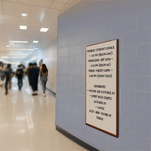 24x60 Wood Framed White Board Dry Erase Marker Boards