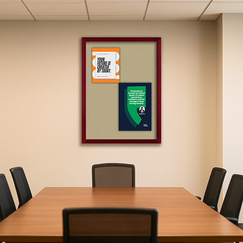 Wide-Wood 36" x 48" Enclosed Bulletin Board SwingFrames