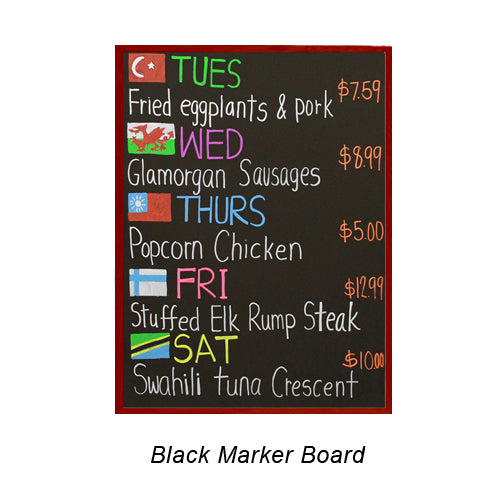 VALUE LINE 30x30 BLACK DRY ERASE BOARD with WOOD FRAME