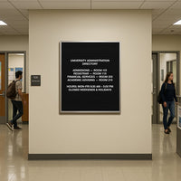 Open Face Vinyl Letter Board 30x36 Aluminum Frame