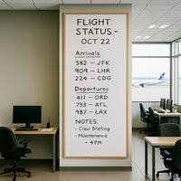 36x84 Wood Framed White Board Dry Erase Marker Boards