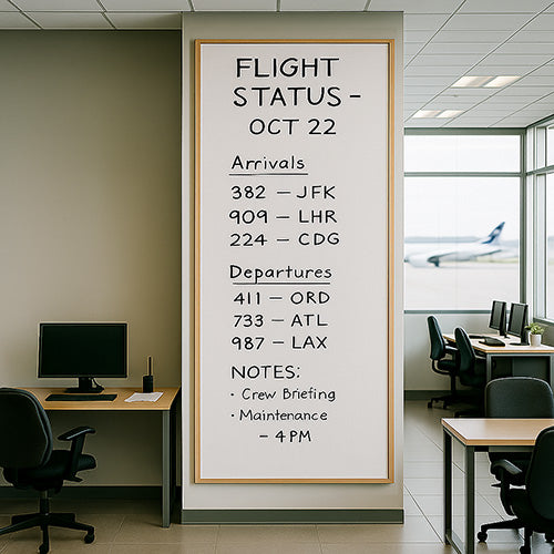 36x84 Wood Framed White Board Dry Erase Marker Boards