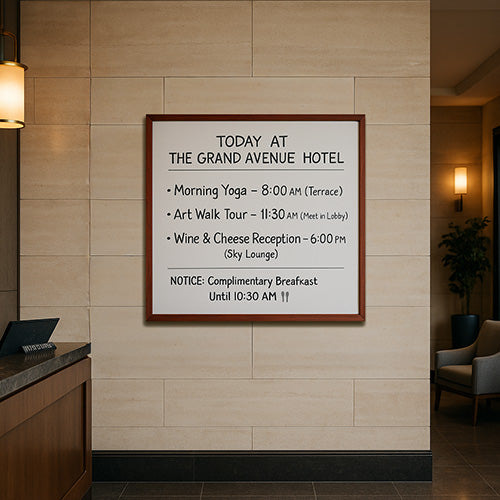 36x36 Wood Framed White Board Dry Erase Marker Boards