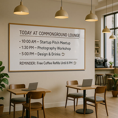 36x72 Wood Framed White Board Dry Erase Marker Boards