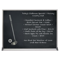 Value Line 24x30 BLACK Chalk Board with Aluminum Frame