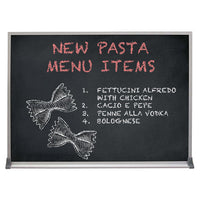 Value Line 24x24 BLACK Chalk Board with Aluminum Frame