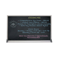 Value Line 18x24 BLACK Chalk Board with Aluminum Frame