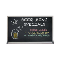 Value Line 36x60 BLACK Chalk Board with Aluminum Frame