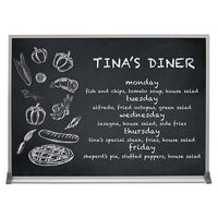 Value Line 12x72 BLACK Chalk Board with Aluminum Frame