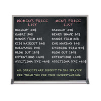 Value Line 11x14 BLACK Chalk Board with Aluminum Frame
