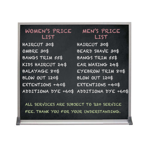 Value Line 11x14 BLACK Chalk Board with Aluminum Frame