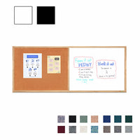 Value Line Combo Board 60x36 Corkboard Marker Board | Open Face with Wood Frame Trim