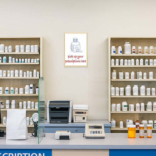 8.5x11 Wood Framed White Board Dry Erase Marker Boards