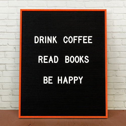 Colorful Framed Access Letterboards 24" x 30" | Shown in Tangerine Twist Finish