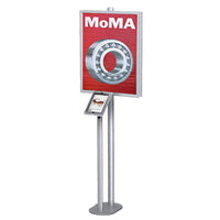 iPAD COMBO TOP LOADING FLOOR STAND for 22x28 POSTERS (SINGLE or DOUBLE SIDED)