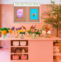 Indoor Bulletin Cork Boards 72x30 with Personalized Header (RADIUS EDGE) (Sliding Glass Doors)