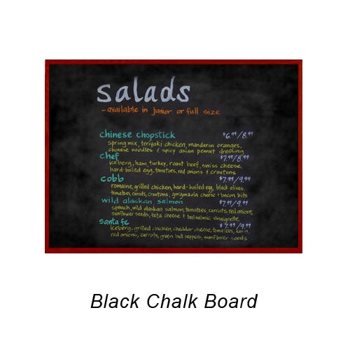 VALUE LINE 30x30 BLACK CHALK BOARD with WOOD FRAME BORDER