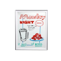 WHITE DRY ERASE BOARD IS GREAT FOR MESSAGE OR MENU UPDATES