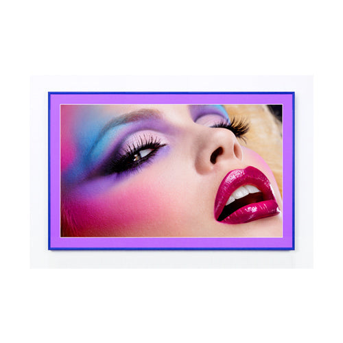 GRAPE SMASH 11x17 METAL FRAME WITH VIOLET MATBOARD (SHOWN in LANDSCAPE ORIENTATION)