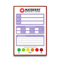 Custom Printed White Board 14x22 | Steel Magnetic Marker Board with Wood Frame