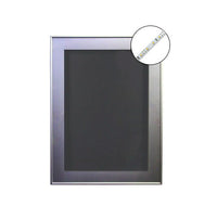 SwingFrame Designer Metal Framed Interior Lighted Shadowbox 1" Deep