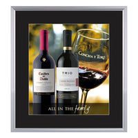 SLIDE IN POSTER FRAMES 11x14 WITH 3" WIDE MAT BOARD PROVIDE A TRADITIONAL PICTURE FRAME "LOOK", WITH EASY ACCESS TO CHANGE YOUR POSTERS