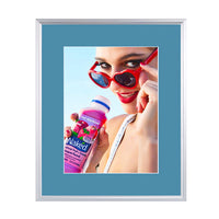 SLIDE IN POSTER FRAMES 11x14 WITH 4" WIDE MAT BOARD PROVIDE A TRADITIONAL PICTURE FRAME "LOOK", WITH EASY ACCESS TO CHANGE YOUR POSTERS