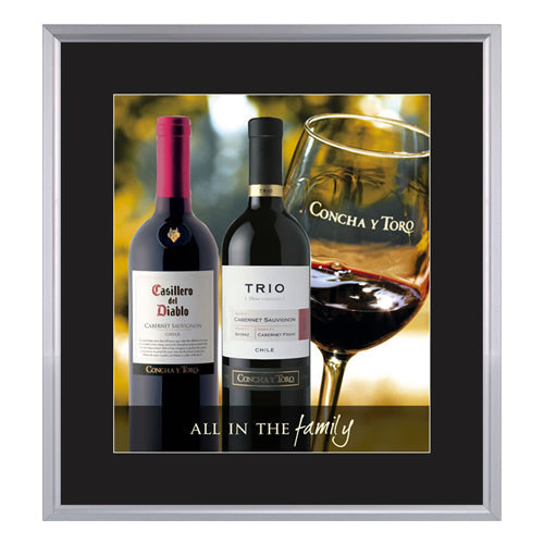 SLIDE IN POSTER FRAMES 24x36 WITH 3" WIDE MAT BOARD PROVIDE A TRADITIONAL PICTURE FRAME "LOOK", WITH EASY ACCESS TO CHANGE YOUR POSTERS