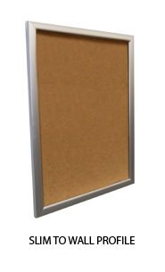 Extra Large 24 x 48 Super Wide-Face Enclosed Bulletin Cork Board SwingFrames