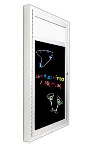 Indoor Dry Erase Black Boards Enclosed