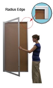 Extra Large Indoor Enclosed Poster Swing Cases (Radius Edge)