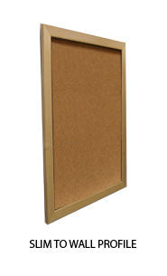 Extra Large Wide Wood 48 x 84 Enclosed Bulletin Cork Board SwingFrames