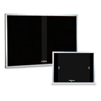 Shown Above: 72" Wide x 48" High in Satin Silver Finish